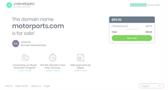 Desktop Screenshot of motorports.com